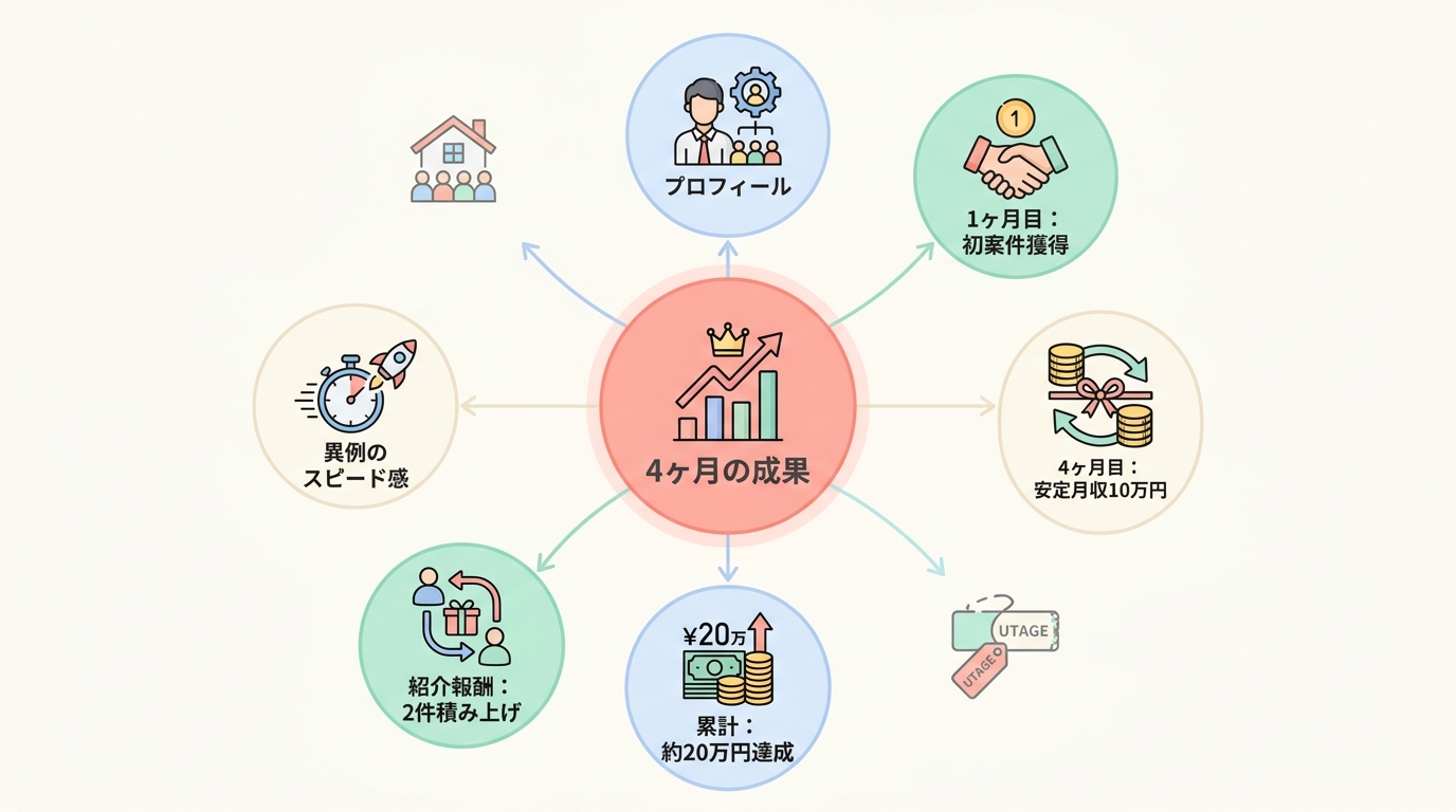 直樹さんが4ヶ月で達成した数字