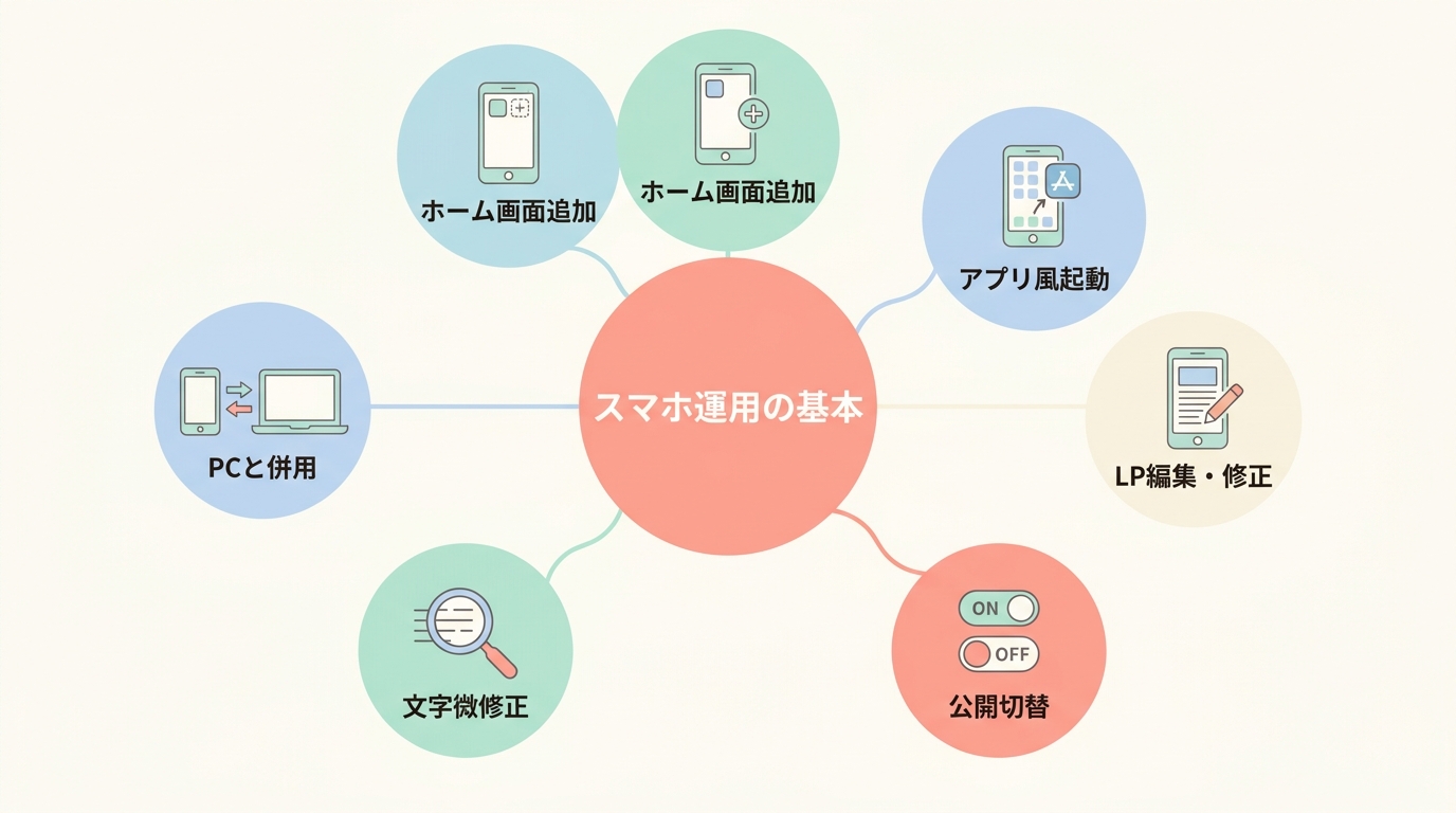 スマホでUTAGEを使う具体的な操作方法
