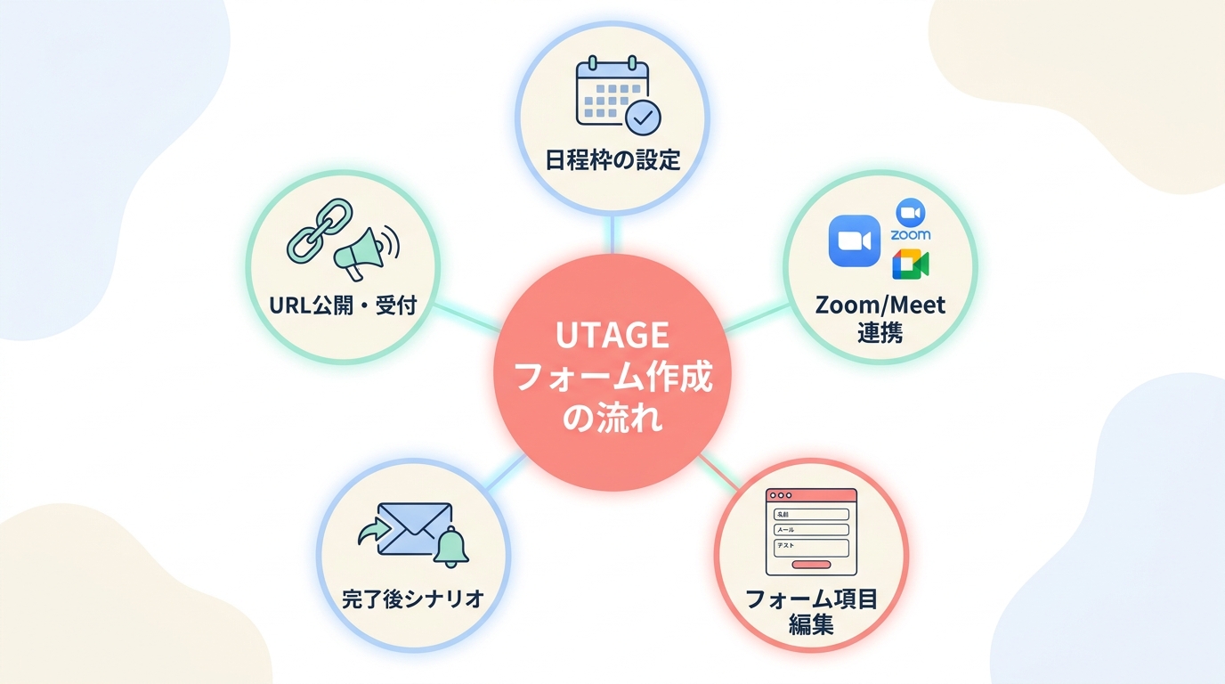 UTAGEで申し込みフォームを作る具体手順(イベント・予約機能の例)