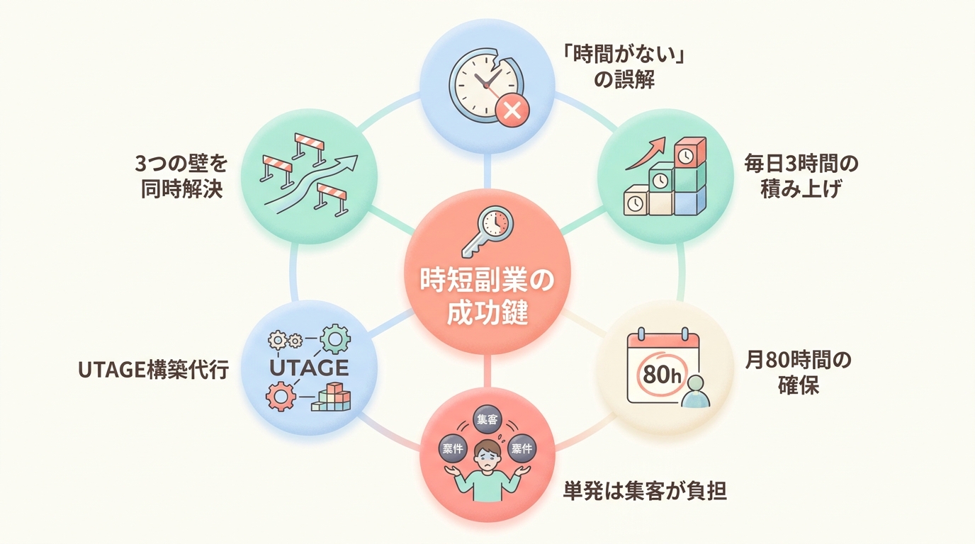 1日3時間しか動けない人がぶつかる「副業選び」3つの壁
