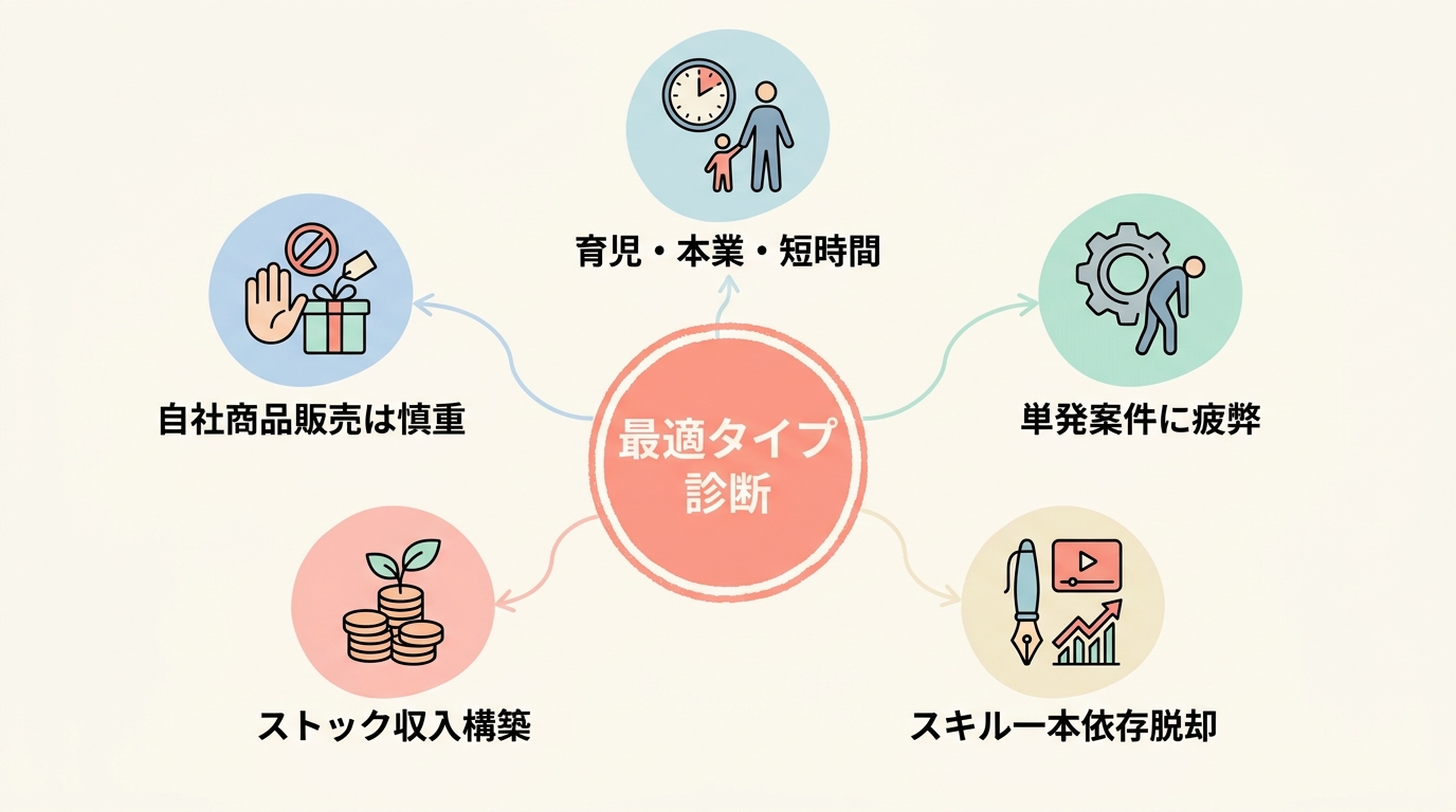 1日3時間で副業を成立させたい人の相性チェック
