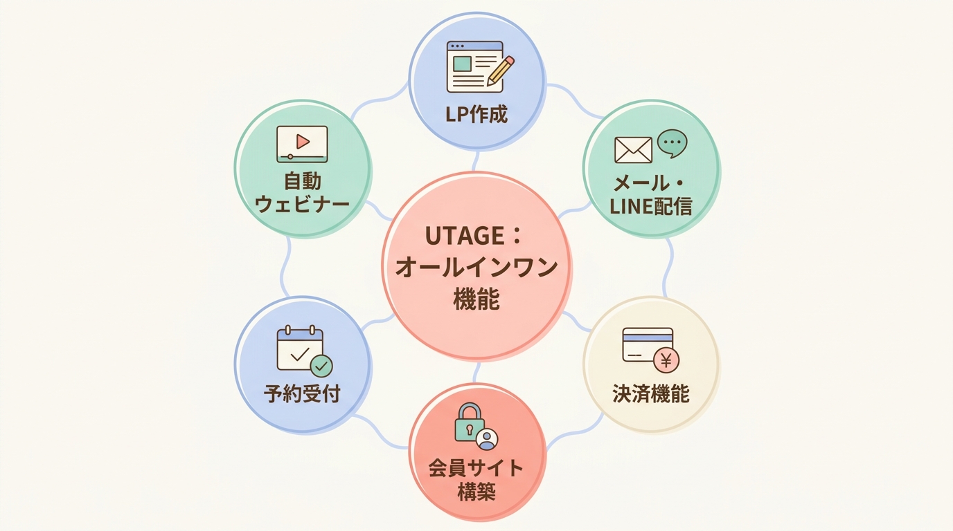 そもそもUTAGEとは何か？オールインワン型マーケティングツールの中身